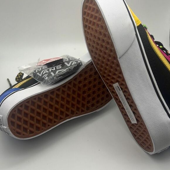 Vans Old Skool Platform Vans Beads checkered laces NEW Women 5.5 - Picture 4 of 5